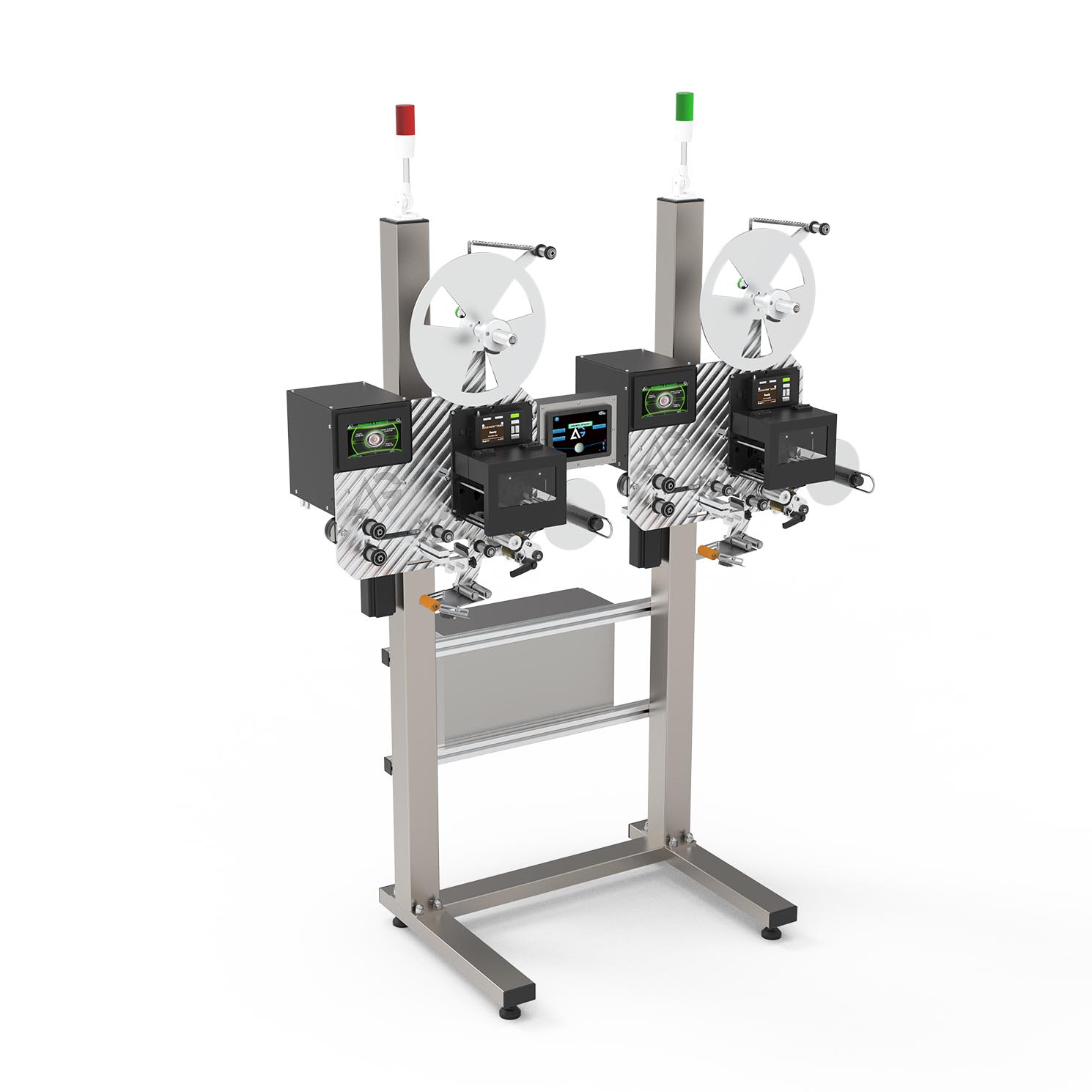 Тандем из высокоскоростных принтер-аппликаторов этикеток Н-ПР-05