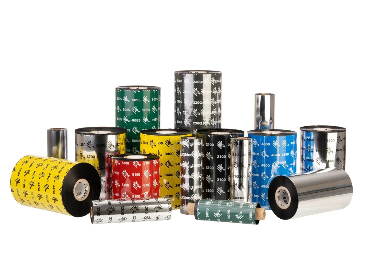 Риббон черный Zebra 2300 European Wax Black 40мм х 450м OUT, 1вт.