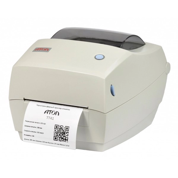 Настольный принтер этикеток Атол TT41 (41429)
